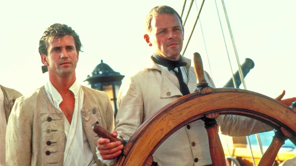 Mel Gibson a Anthony Hopkins ve snímku Bounty.